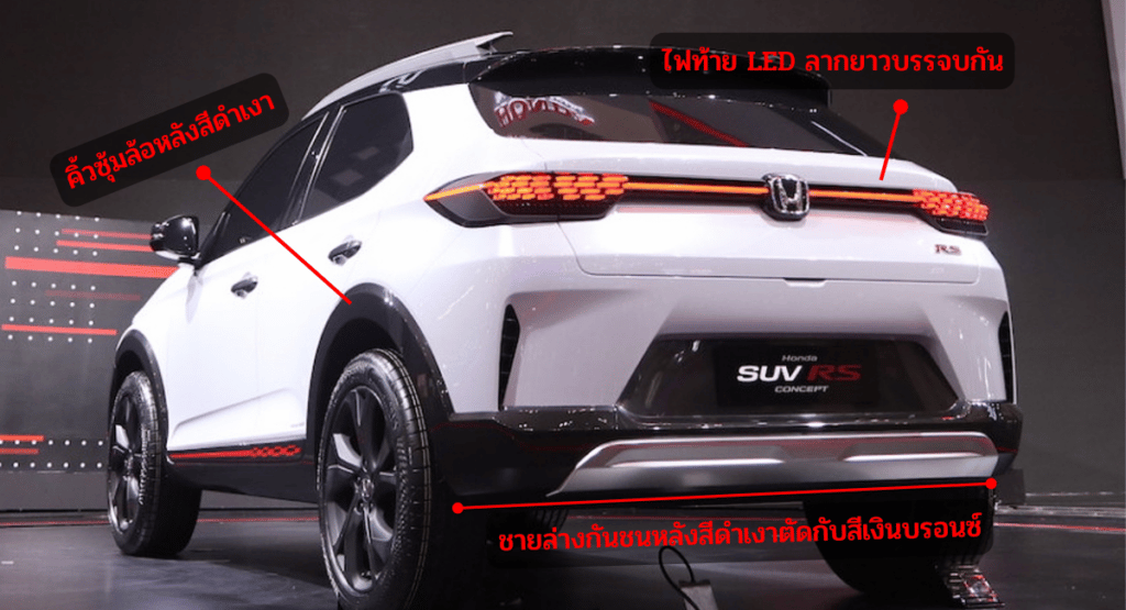 รายละเอียดภายนอก Honda Suv Rs Concept ด้านท้าย