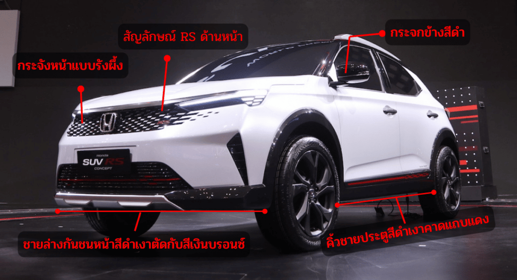 รายละเอียดภายนอก Honda Suv Rs Concept ด้านหน้า