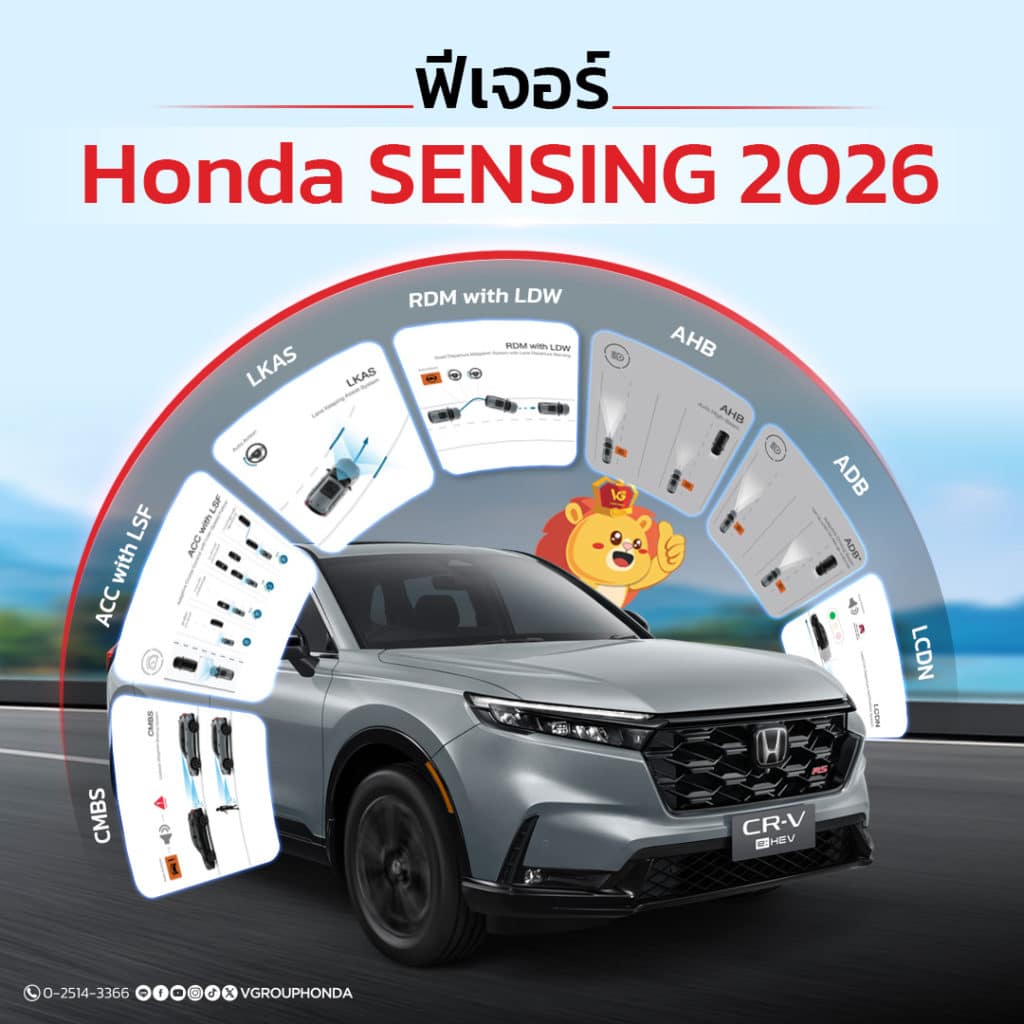 ฟีเจอร์ Honda SENSING 2026