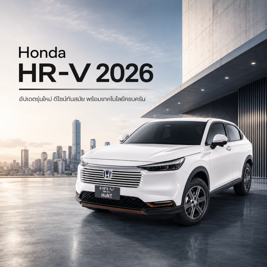 Honda HR-V 2026 รีวิวจัดเต็ม คันเดียวจบทั้งในเมืองและทางไกล สเปก รุ่นย่อย จุดเด่นครบทุกมุม